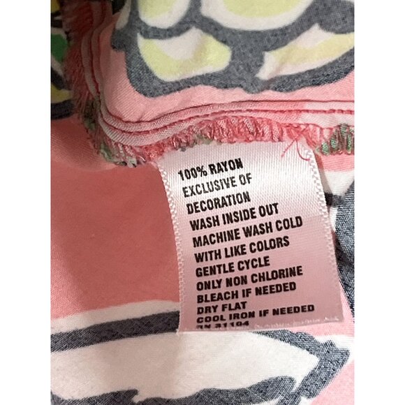 Crown and Ivy Top Womens XXL Shirt Peasant Blouse Pink Green Work Casual Floral - Picture 5 of 16